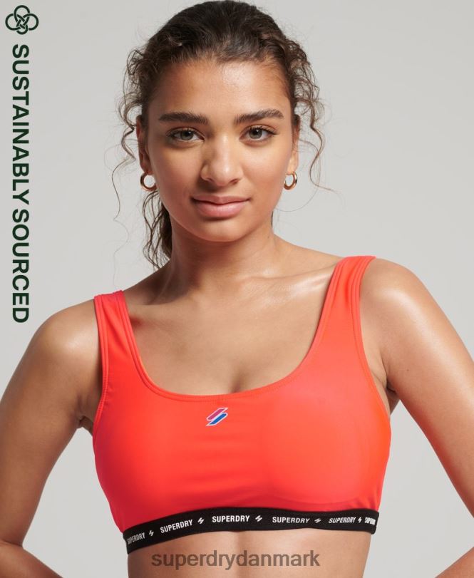 Superdry koral Kvinder tøj mikroelastisk genbrugsbikinitop 868VH3244