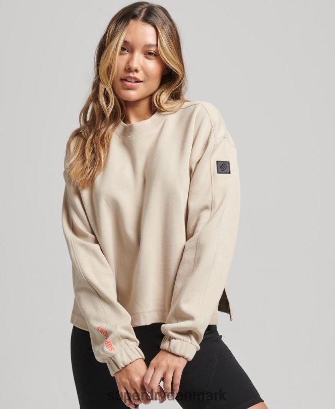Superdry beige Kvinder tøj code tech crew sweatshirt 868VH5773