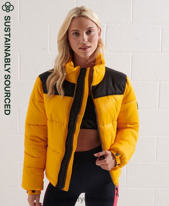 Superdry gul Kvinder tøj kode jakke 868VH5477