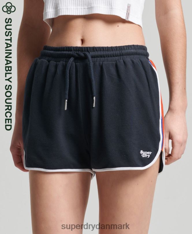 Superdry flåde Kvinder tøj vintage stribe racershorts i økologisk bomuld 868VH6542
