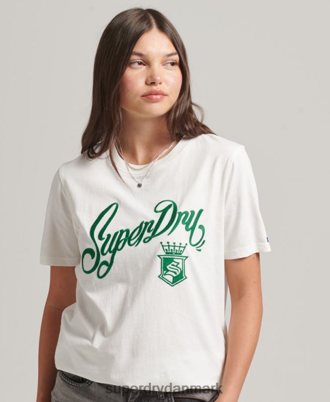 Superdry hvid Kvinder tøj pride & craft t-shirt 868VH2791
