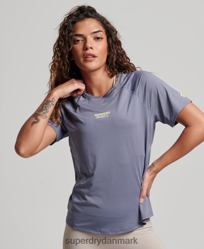 Superdry lilla Kvinder tøj kerne aktiv t-shirt 868VH2694
