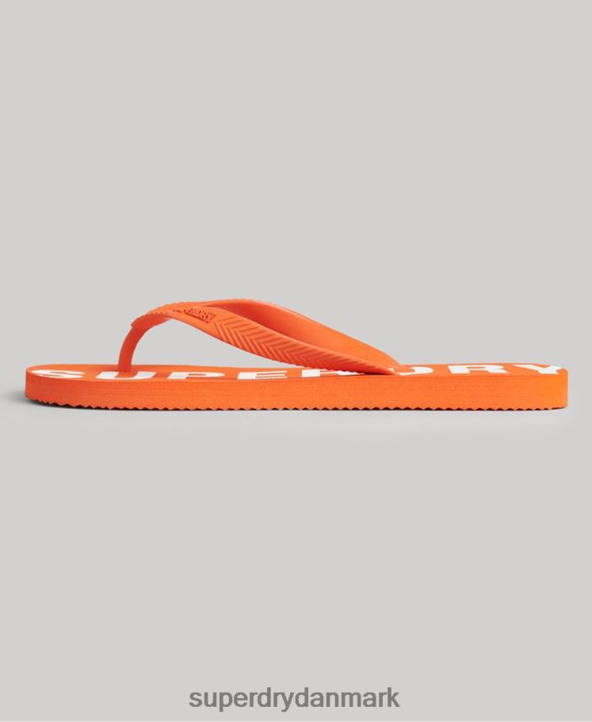 Superdry orange Mænd sko kode kerne sport flip flops 868VH1893