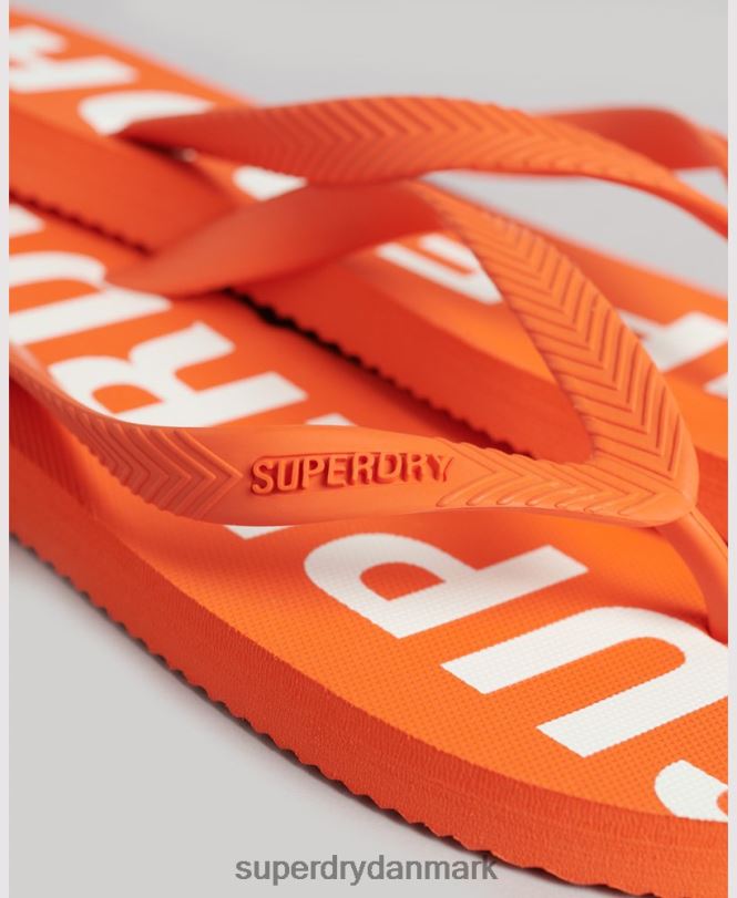 Superdry orange Mænd sko kode kerne sport flip flops 868VH1893