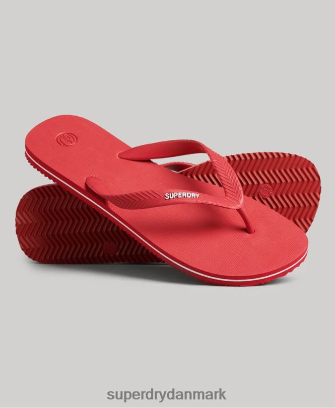 Superdry rød Mænd sko klassiske vintage flip flops 868VH1757