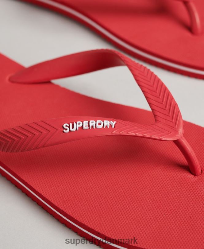 Superdry rød Mænd sko klassiske vintage flip flops 868VH1757