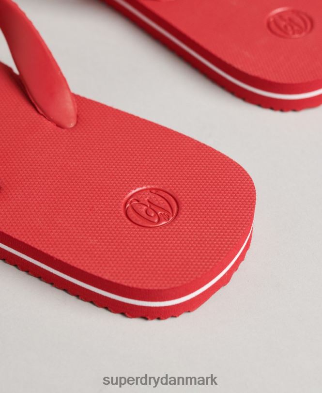 Superdry rød Mænd sko klassiske vintage flip flops 868VH1757