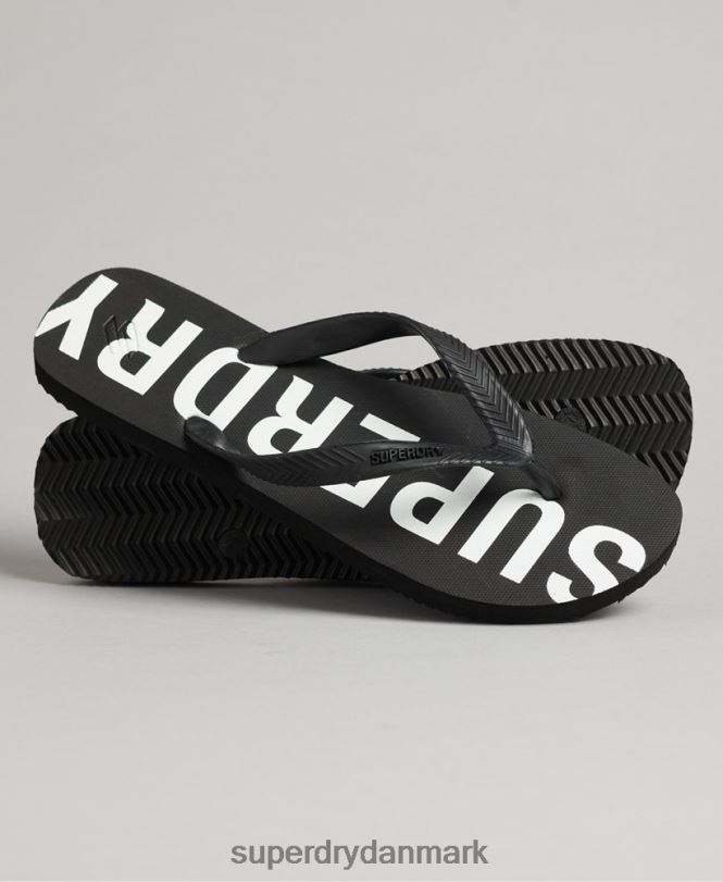 Superdry sort Mænd sko kode essentielle flip flops 868VH1933