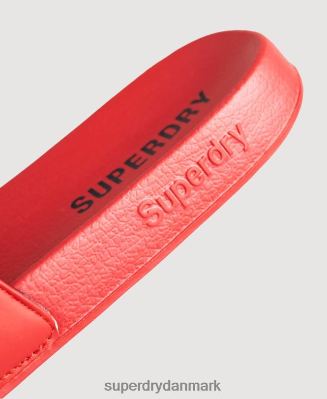 Superdry rød Mænd sko kerne pool skydere 868VH1920