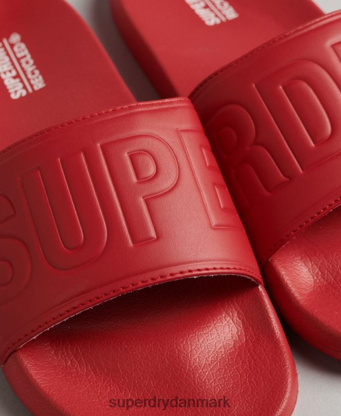 Superdry rød Mænd sko kode kerne pool skydere 868VH1912