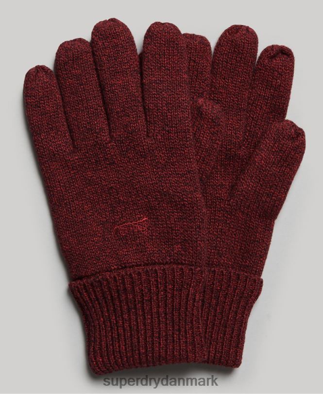 Superdry rød Mænd tilbehør vintage logo handsker 868VH1724