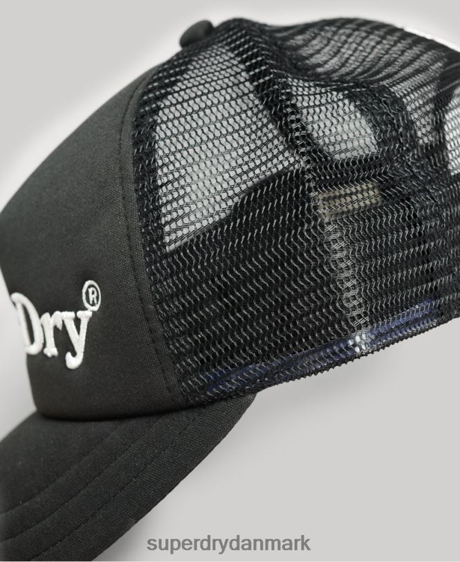 Superdry mørkegrå Mænd tilbehør grafisk trucker kasket 868VH1708
