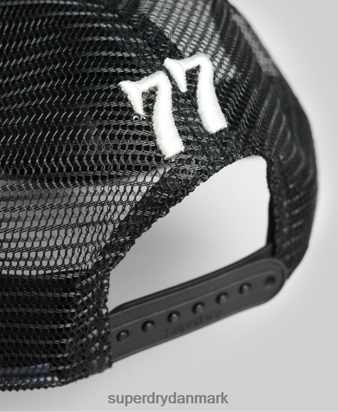 Superdry mørkegrå Mænd tilbehør grafisk trucker kasket 868VH1708
