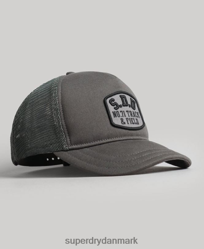 Superdry mørkegrå Mænd tilbehør klassisk trucker kasket 868VH1603