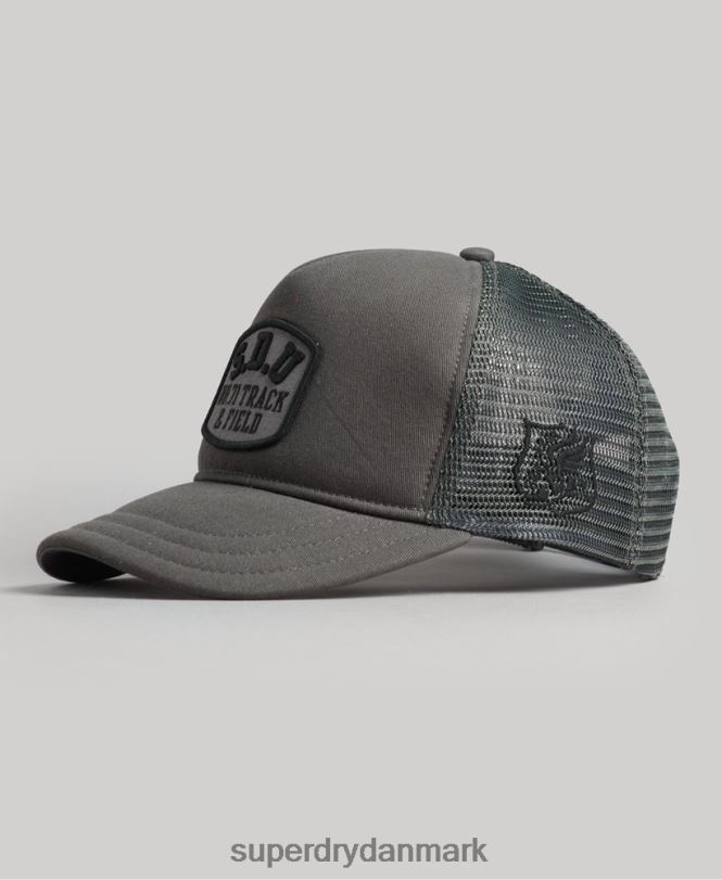 Superdry mørkegrå Mænd tilbehør klassisk trucker kasket 868VH1603