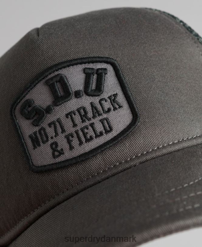 Superdry mørkegrå Mænd tilbehør klassisk trucker kasket 868VH1603