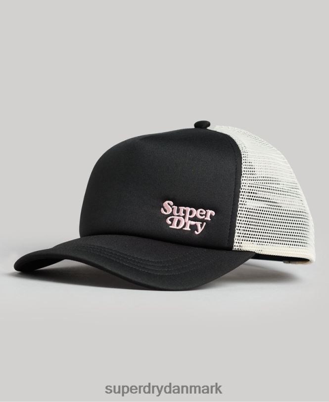 Superdry mørkegrå Mænd tilbehør markør trucker kasket 868VH1720