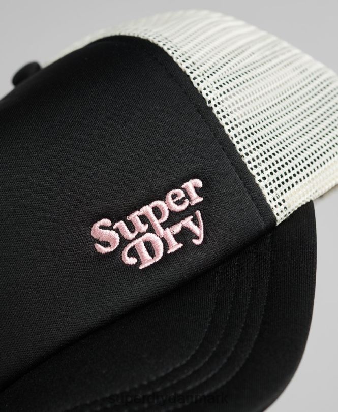 Superdry mørkegrå Mænd tilbehør markør trucker kasket 868VH1720