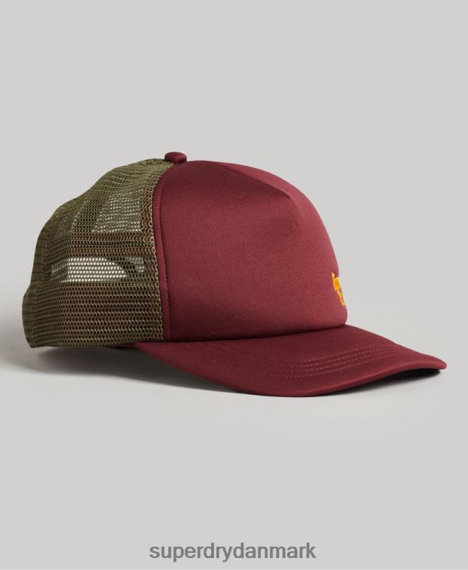 Superdry rød Mænd tilbehør markør trucker kasket 868VH1630