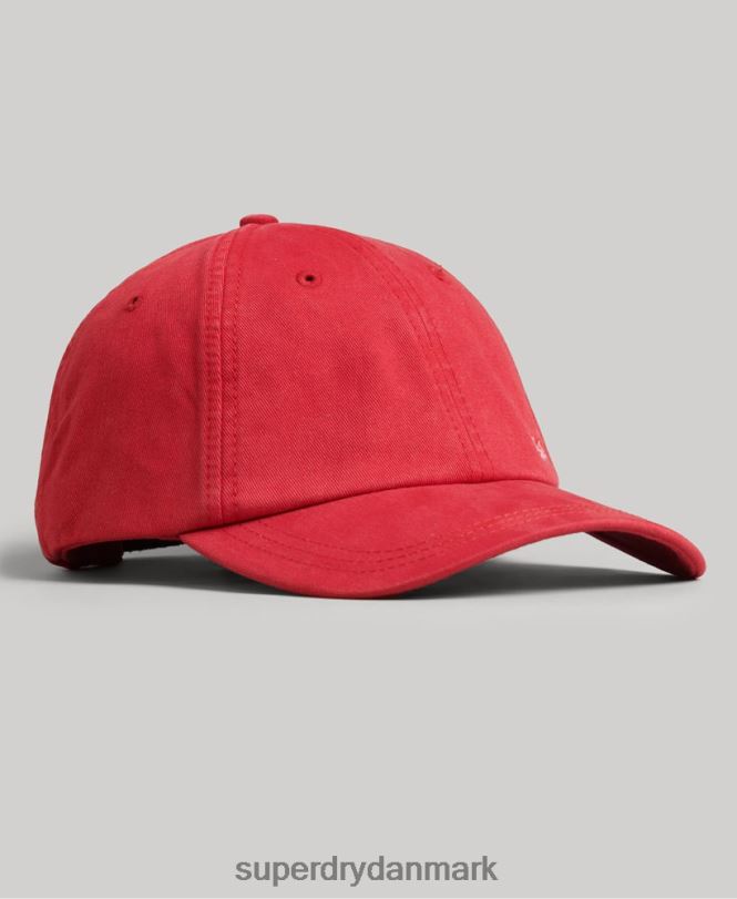 Superdry rød Mænd tilbehør vintage broderet kasket 868VH1644