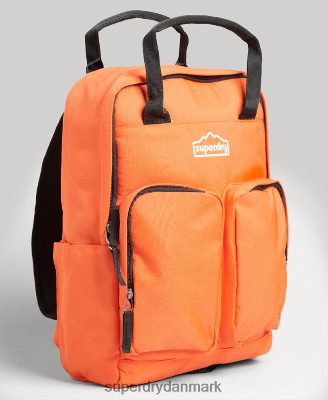 Superdry orange Mænd tilbehør rygsæk med tophåndtag 868VH1662