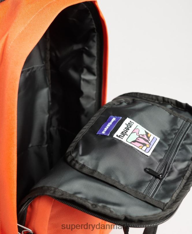 Superdry orange Mænd tilbehør rygsæk med tophåndtag 868VH1662