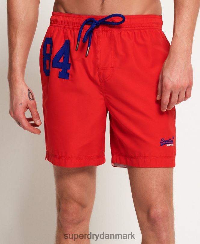 Superdry rød Mænd tøj vandpolo badeshorts 868VH6499