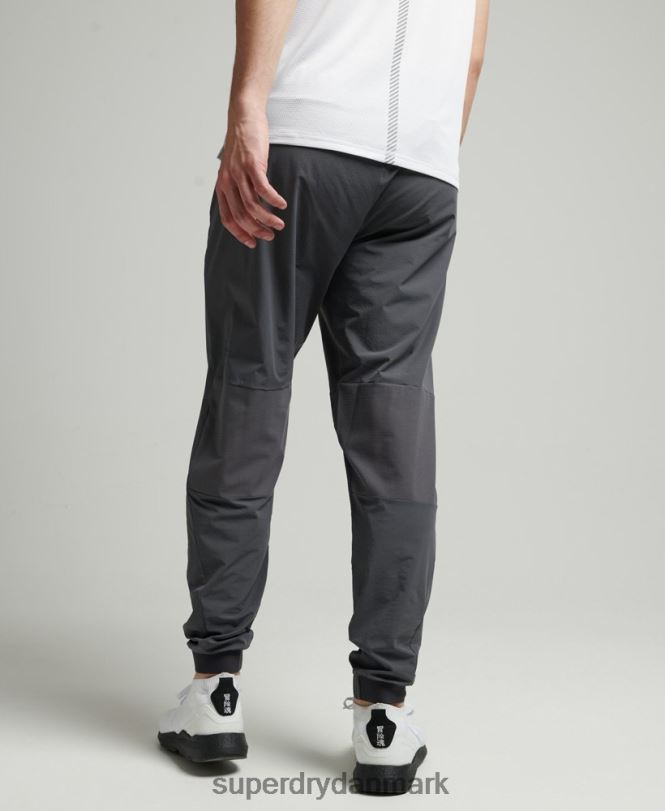 Superdry mørkegrå Mænd tøj stretch vævede træningsbukser 868VH5402