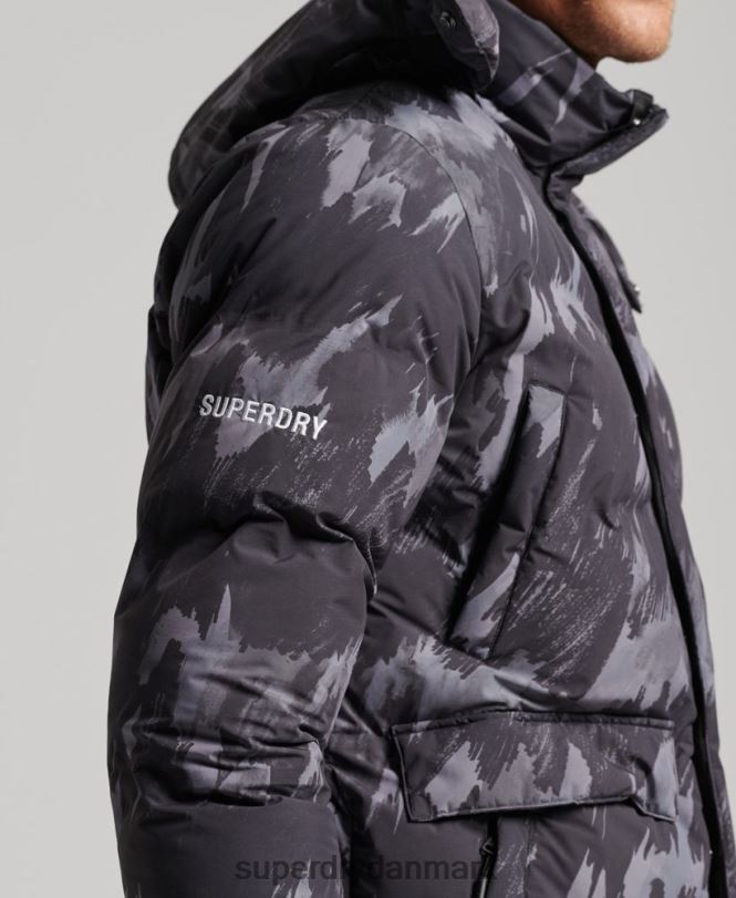 Superdry mørkegrå Mænd tøj boxy puffer coat 868VH5365