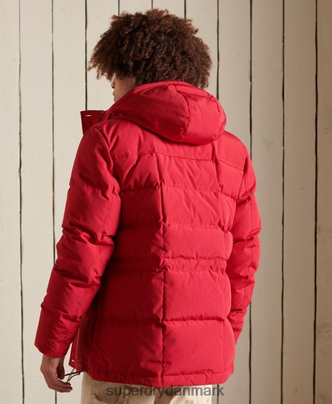 Superdry rød Mænd tøj mountain expedition parka frakke 868VH4486