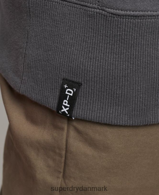 Superdry mørkegrå Mænd tøj ekspedition løs besætning sweatshirt 868VH5000