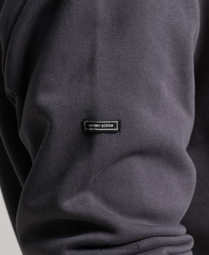 Superdry mørkegrå Mænd tøj psych rock crew sweatshirt 868VH5111
