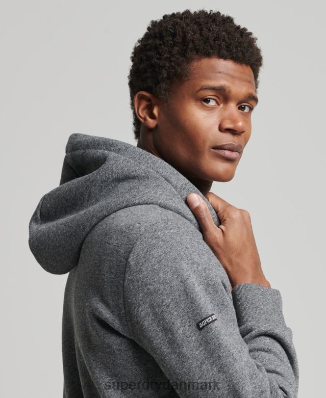 Superdry mørkegrå Mænd tøj spillested tonal hættetrøje 868VH5189