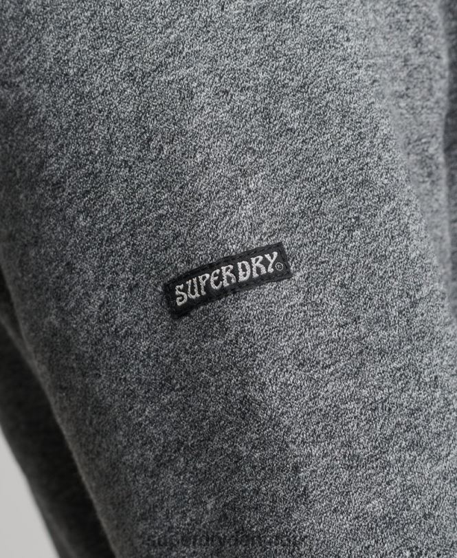 Superdry mørkegrå Mænd tøj spillested tonal hættetrøje 868VH5189