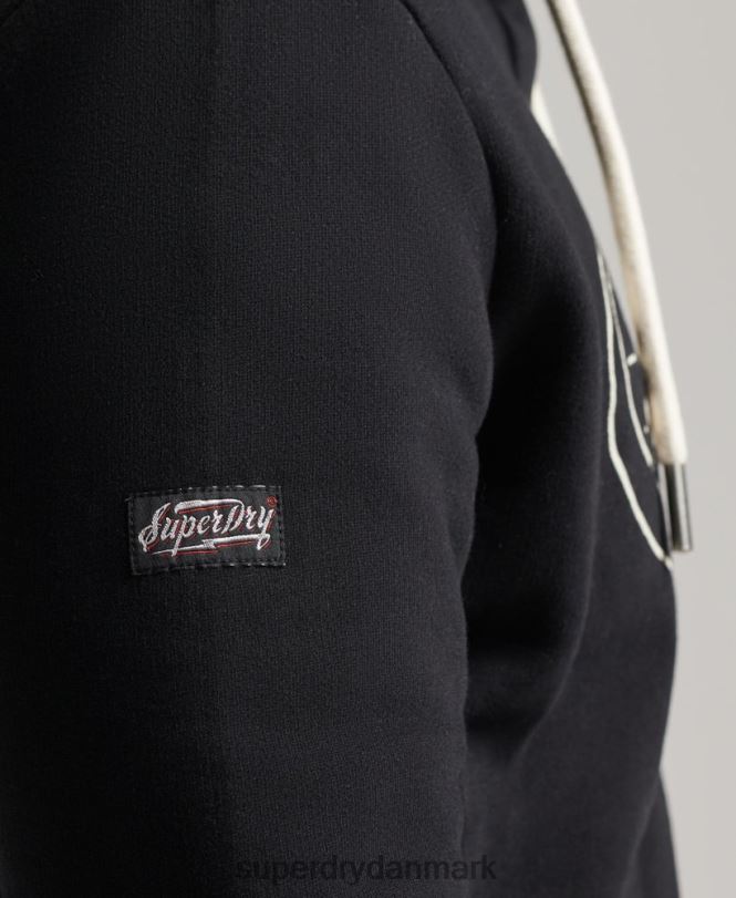 Superdry mørkegrå Mænd tøj vintage lightning logo hættetrøje 868VH5166