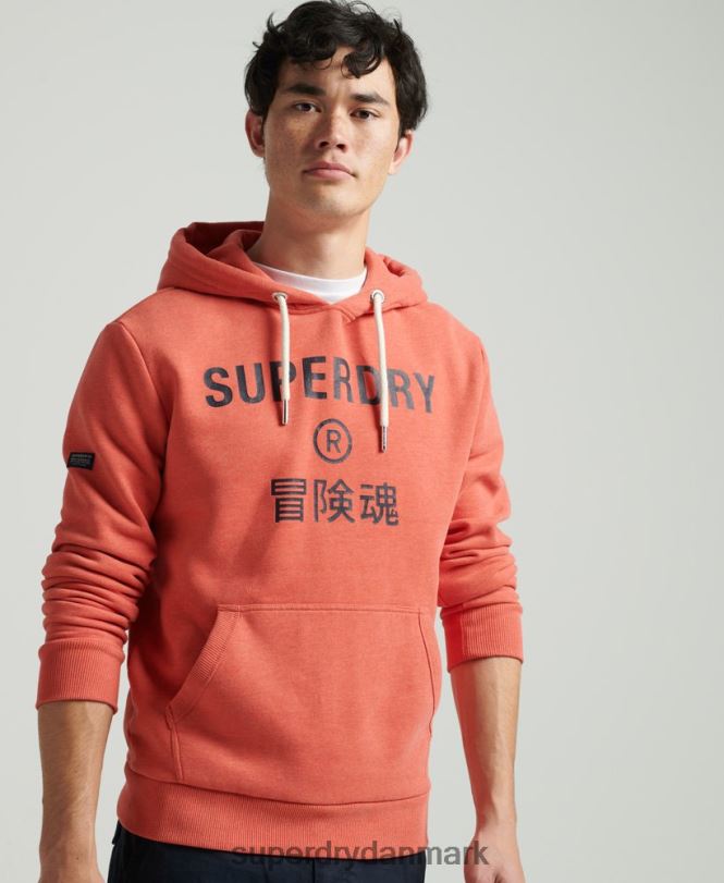 Superdry orange Mænd tøj mergel hættetrøje med firmalogo 868VH5131