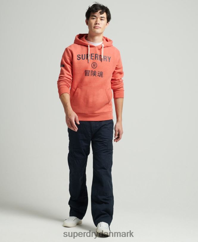Superdry orange Mænd tøj mergel hættetrøje med firmalogo 868VH5131