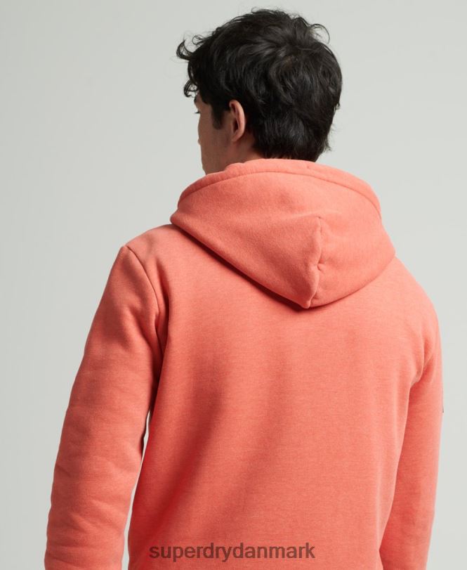 Superdry orange Mænd tøj mergel hættetrøje med firmalogo 868VH5131