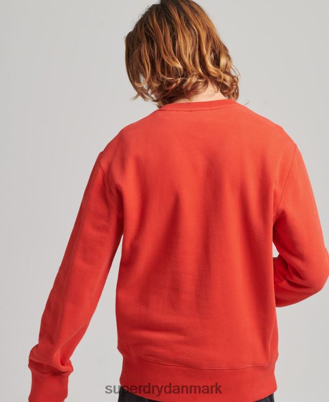 Superdry rød Mænd tøj ekspedition løs besætning sweatshirt 868VH5013