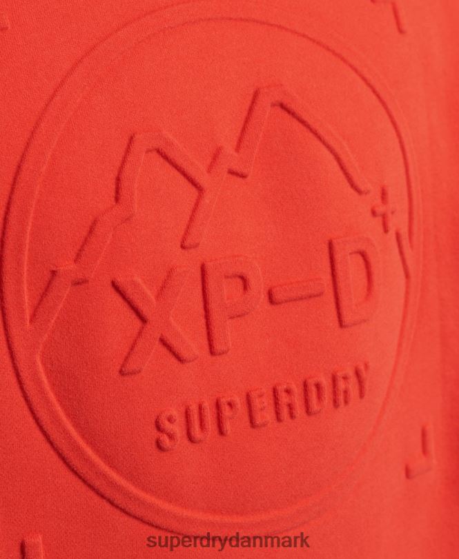 Superdry rød Mænd tøj ekspedition løs besætning sweatshirt 868VH5013