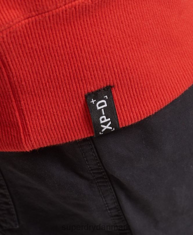 Superdry rød Mænd tøj ekspedition løs besætning sweatshirt 868VH5013