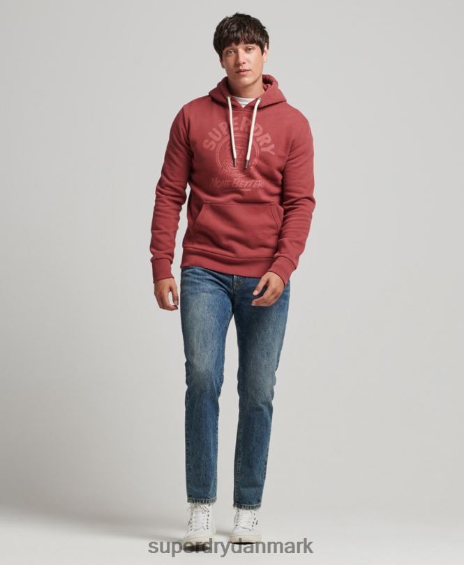 Superdry rød Mænd tøj sign writer hættetrøje 868VH5137