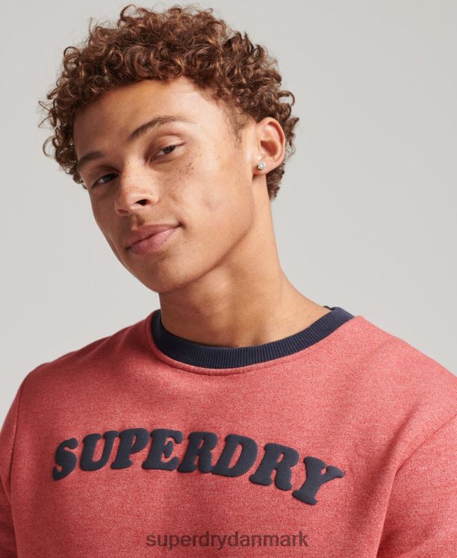 Superdry rød Mænd tøj vintage cooper klassisk crew sweatshirt 868VH5224