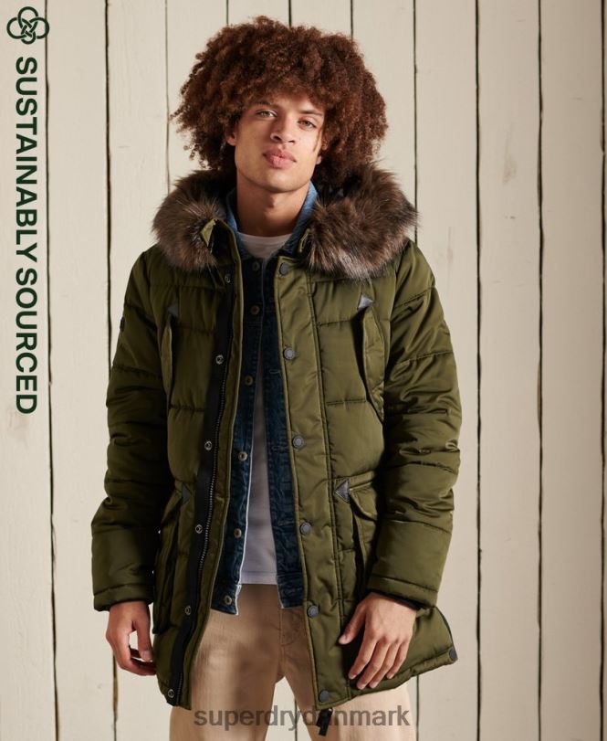 Superdry grøn Mænd tøj chinook parka 868VH4538