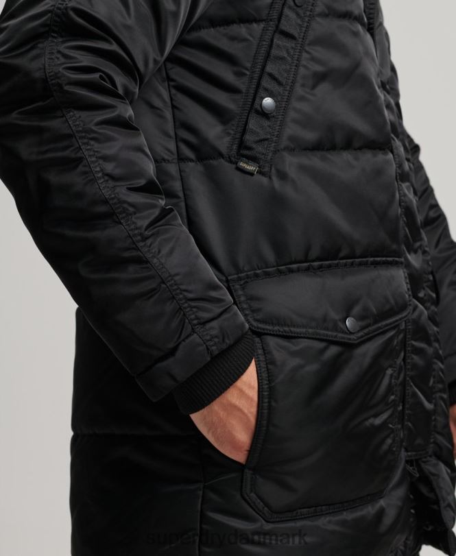 Superdry mørkegrå Mænd tøj chinook parka jakke 868VH4447