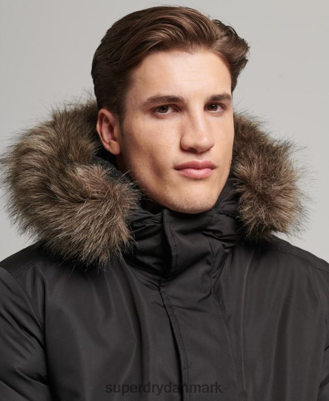 Superdry mørkegrå Mænd tøj everest bomber jakke 868VH4503
