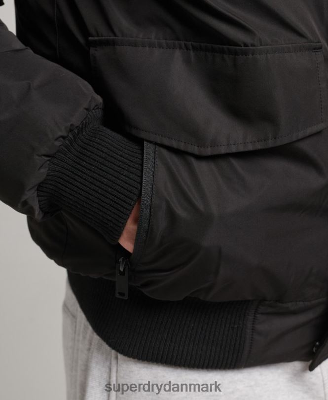 Superdry mørkegrå Mænd tøj everest bomber jakke 868VH4503