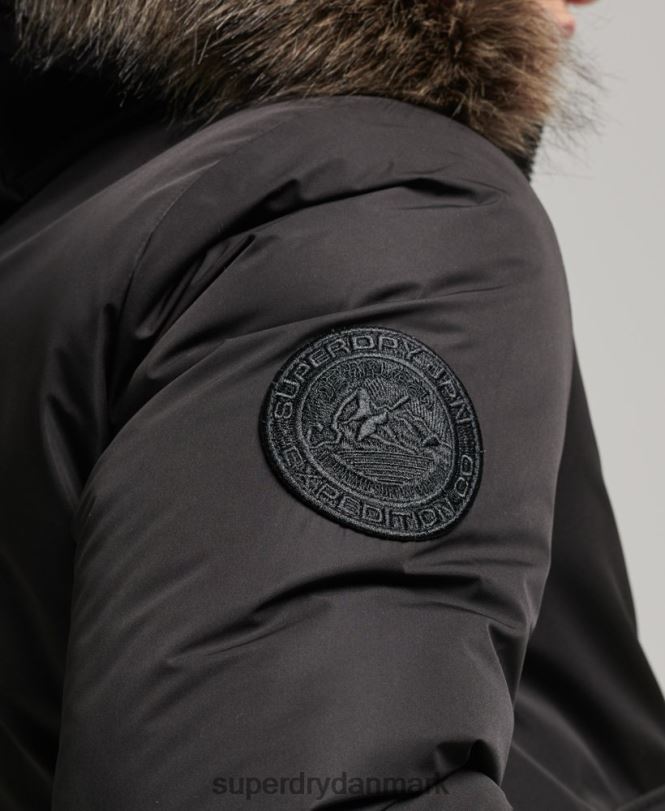 Superdry mørkegrå Mænd tøj everest bomber jakke 868VH4503