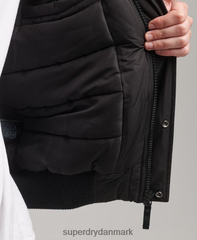 Superdry mørkegrå Mænd tøj everest bomber jakke 868VH4503
