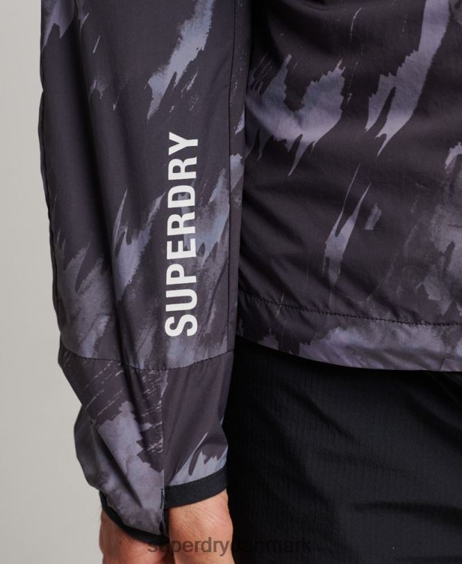 Superdry mørkegrå Mænd tøj løbejakke 868VH5366